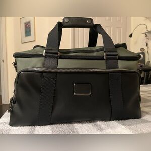 Tumi McCoy Gym Black and Olive Duffel Bag